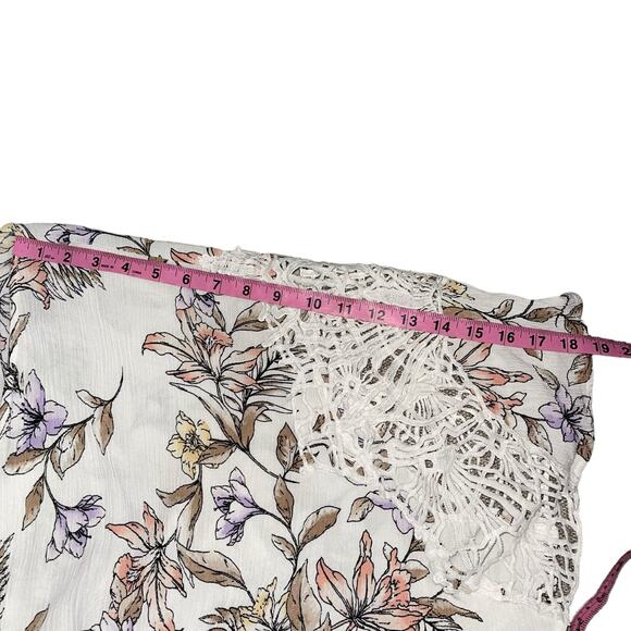 L.I.F.E Life Is For Eternity Floral Beach Cover Up Full Length Duster Size Large - Picture 8 of 13